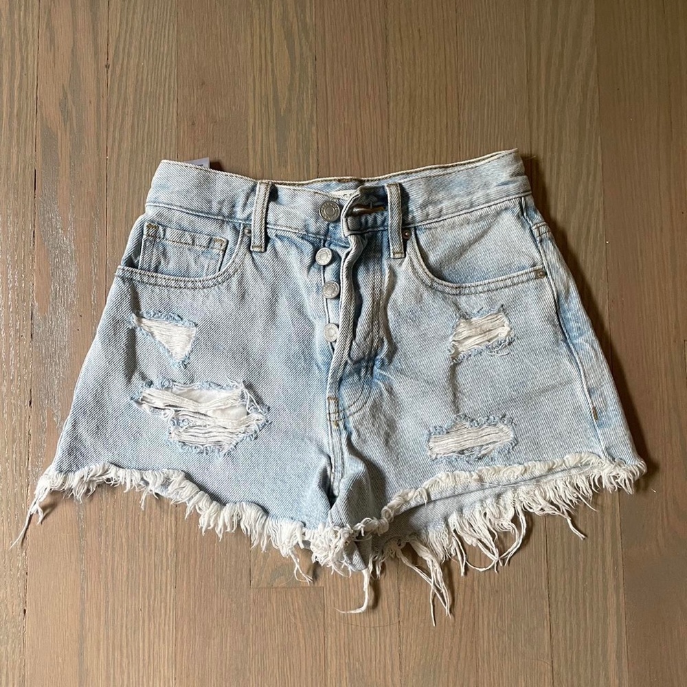 Vintage high rise denim shorts